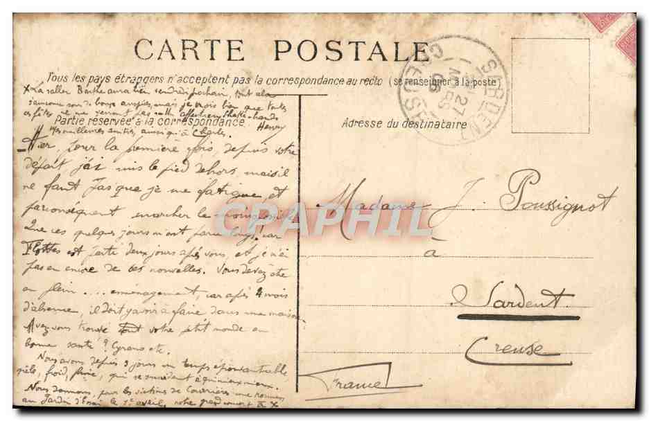 CPA Fantaisie Femme  — Verso