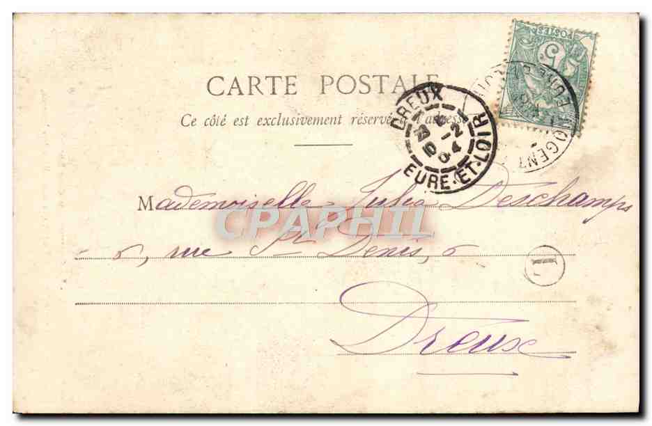 Le Gagnant du Gros Lot — scène de joie — G. L., Paris — Verso