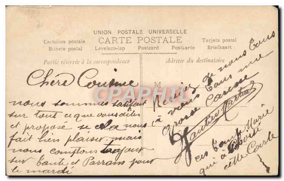 CPA Fantaisie Enfants Patissier — Verso
