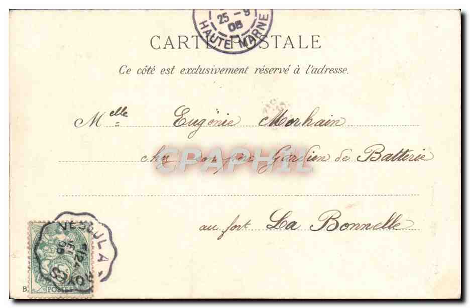 CPA Fantaisie Enfants Ange — Rückseite