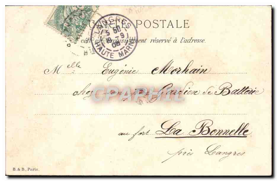 CPA Fantaisie Enfants Ange — Rückseite
