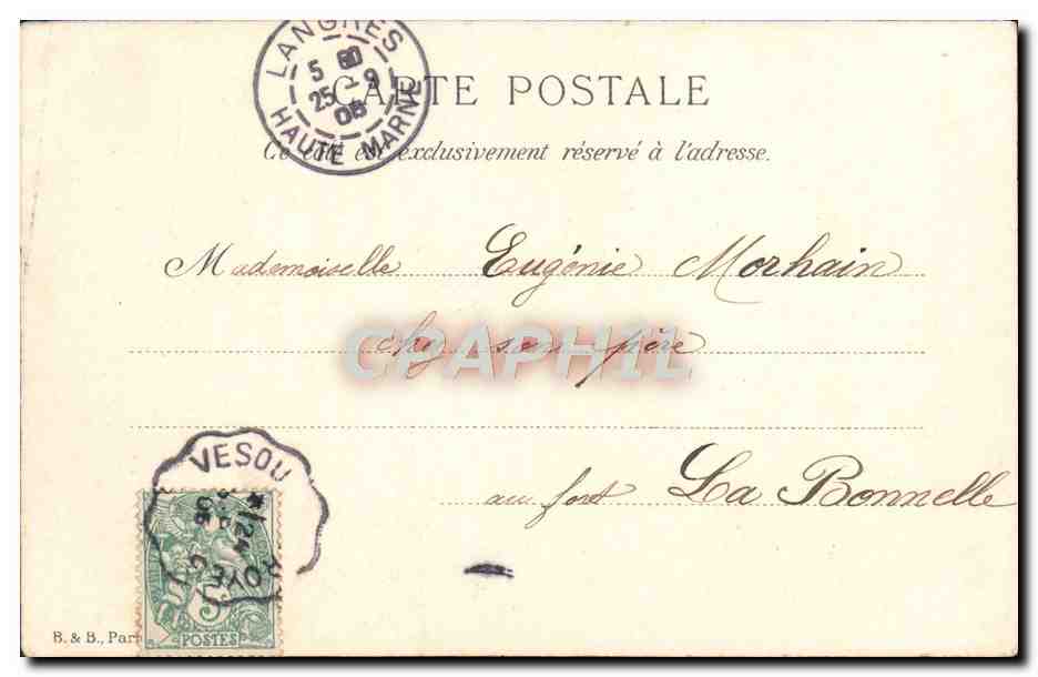 CPA Fantaisie Enfants Ange — Rückseite