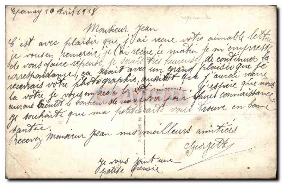 CPA Fantaisie Femme — Verso
