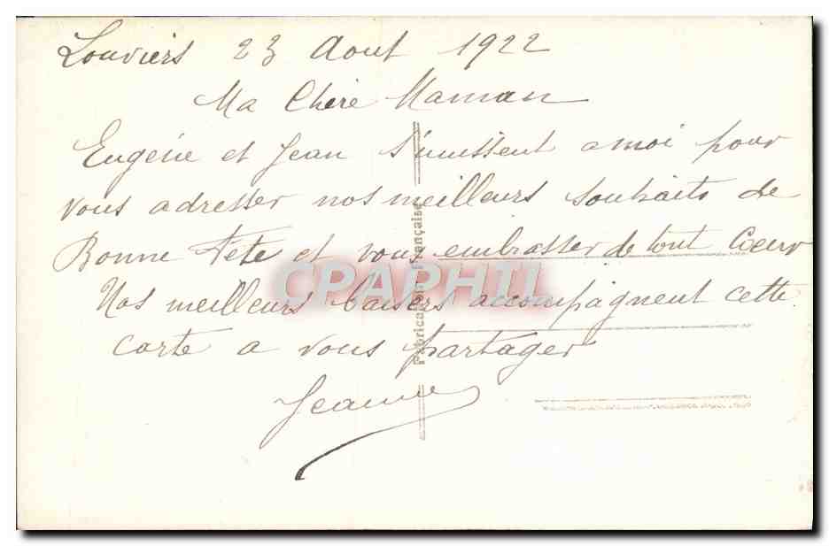 CPA Fantaisie Enfant — Rückseite