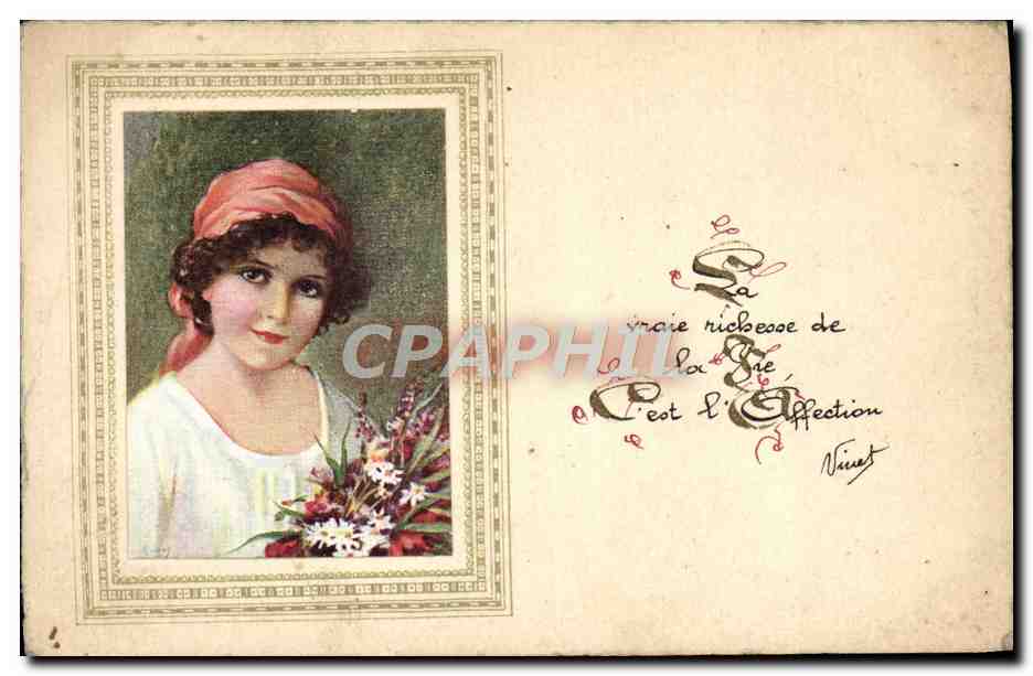 CPA Fantaisie Femme