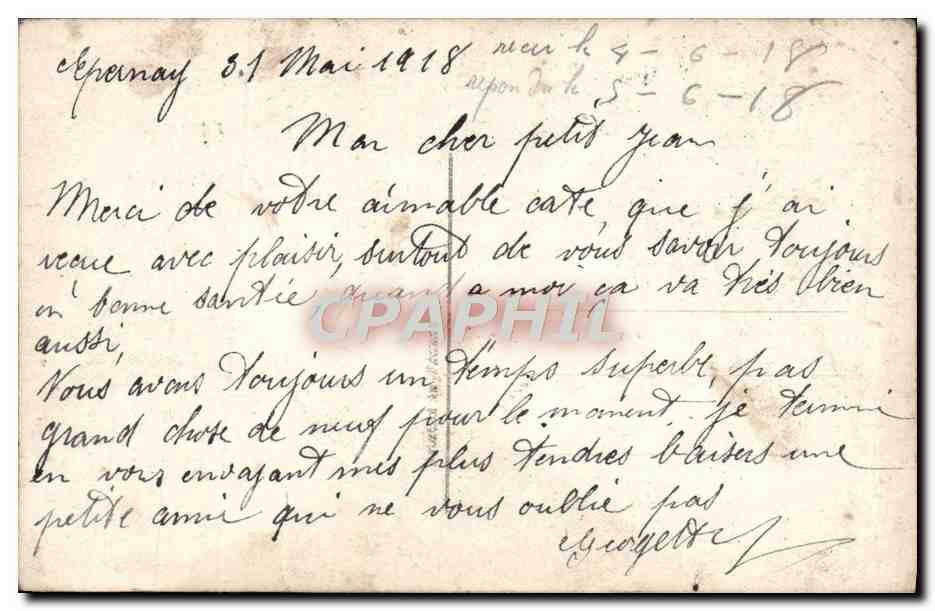 CPA Fantaisie Femme — Rückseite