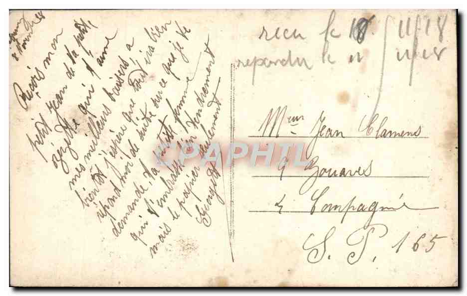 CPA Fantaisie Femme Chien  — Verso