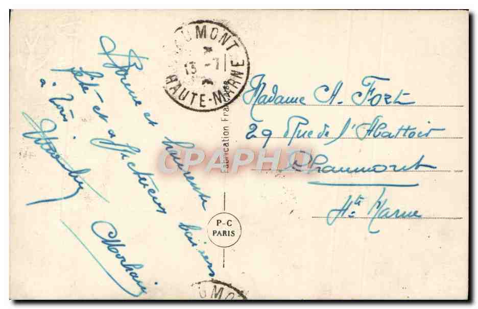 CPA Fantaisie Enfant — Rückseite