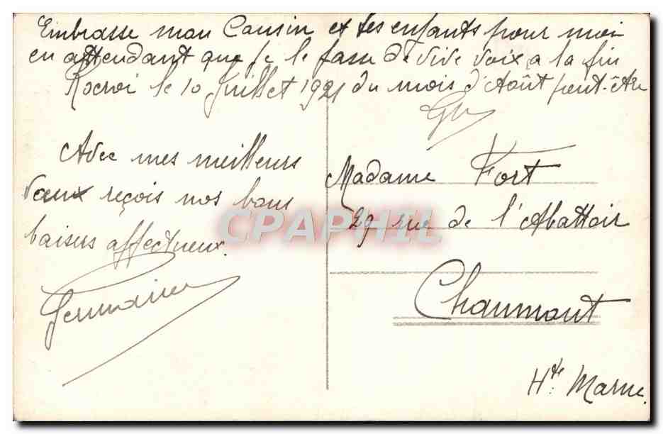 CPA Fantaisie Femme — Verso