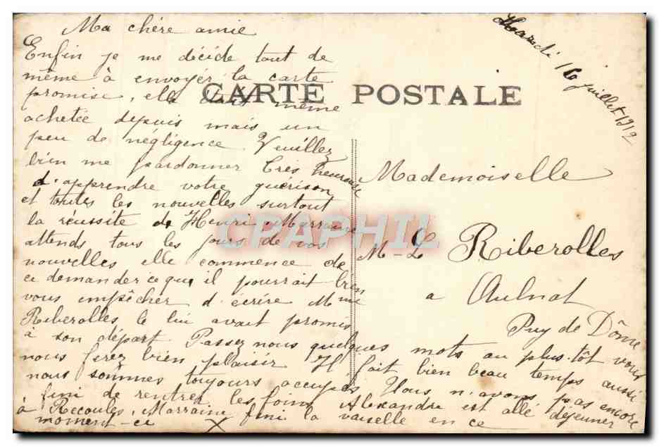 CPA Fantaisie Enfants Ancre de marine — Verso