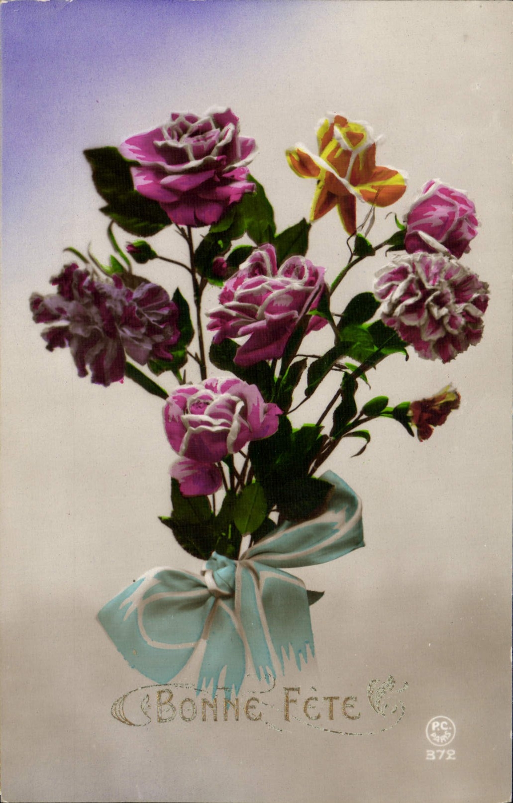 CPA Fantaisie Fleurs