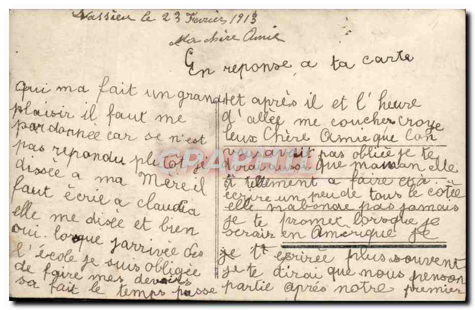 CPA Fantaisie Enfant — Rückseite