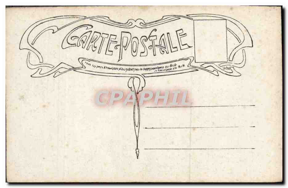 CPA Fantaisie Femme — Rückseite