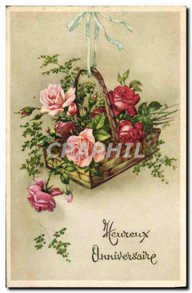 CPA Fantaisie Fleurs