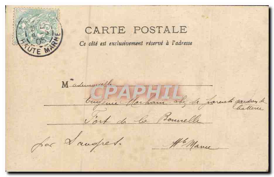 CPA Fantaisie Femme  — Rückseite