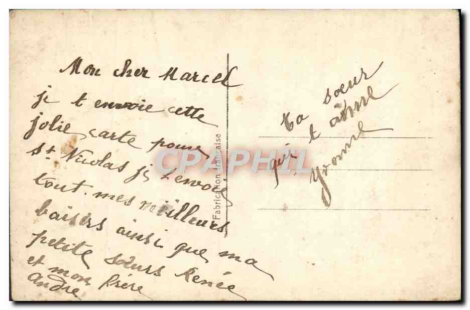 CPA Fantaisie Enfant — Rückseite