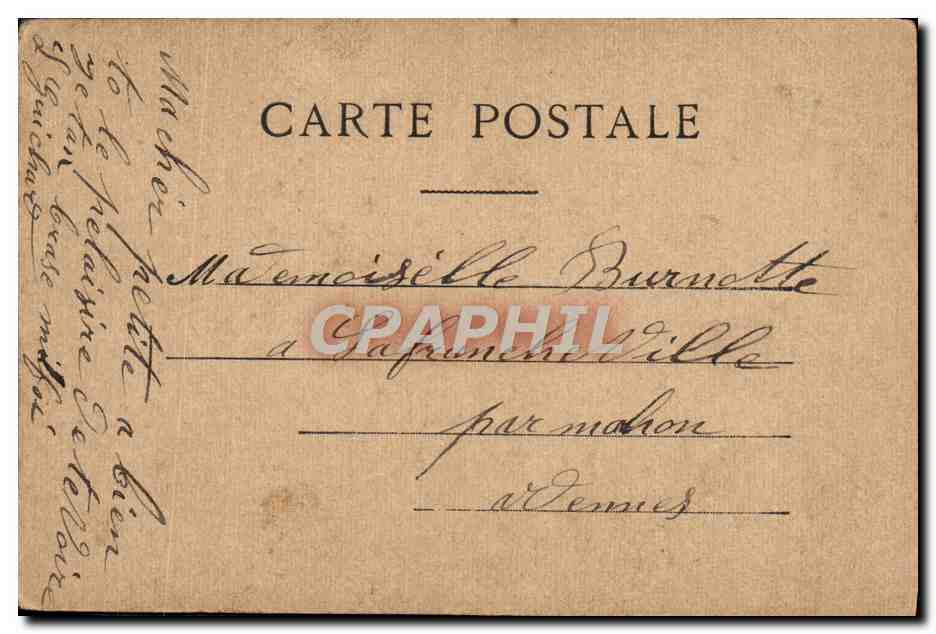 CPA Fantaisie Femme Langlois Pecheuse de moules  — Verso