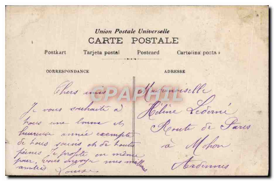 CPA Fantaisie Femme Cygnes — Rückseite