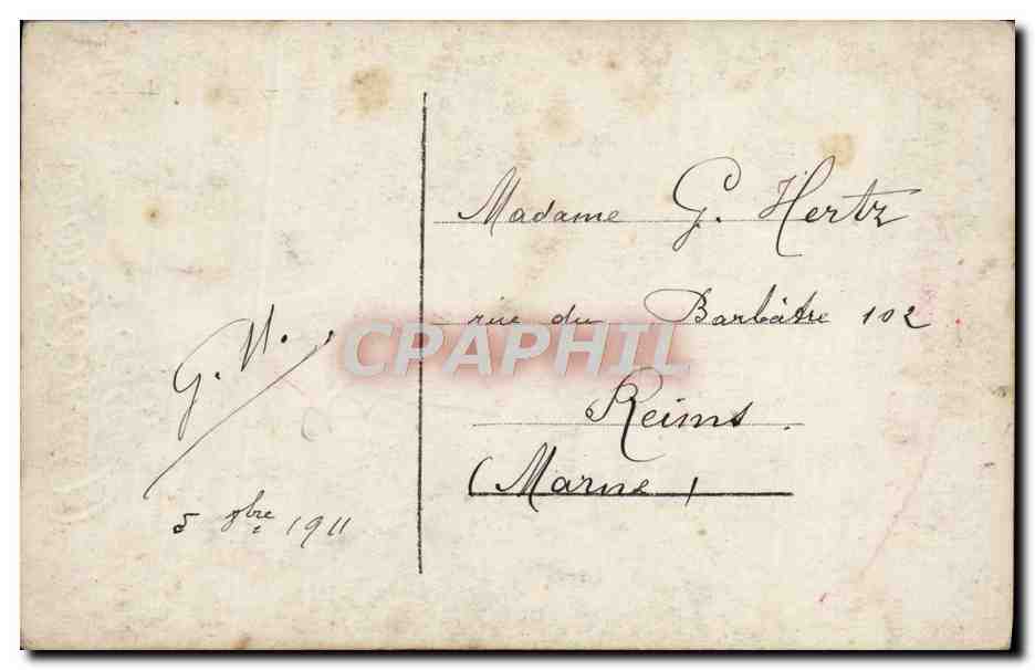CPA Fantaisie Femme  — Verso