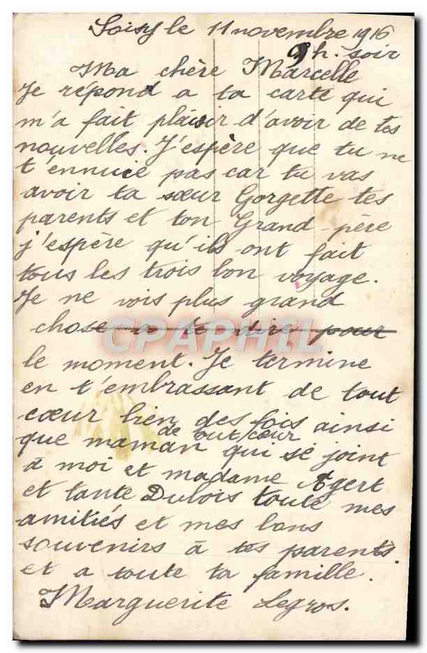 CPA Fantaisie Fleurs Rose — Rückseite