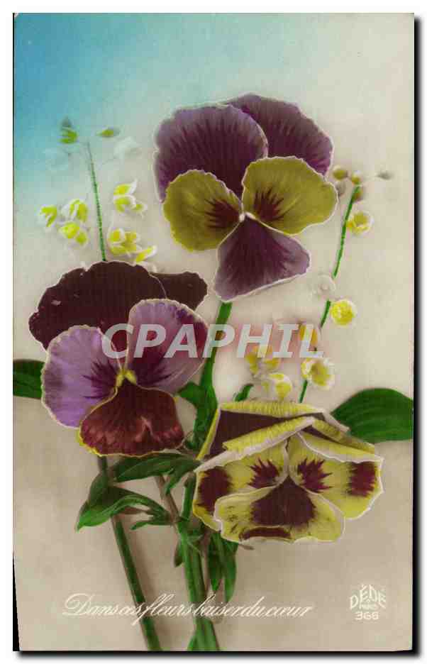 CPA Fantaisie Fleurs
