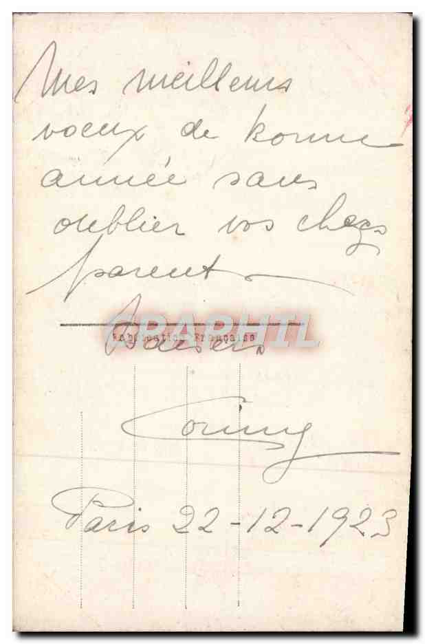 CPA Fantaisie Enfant — Rückseite