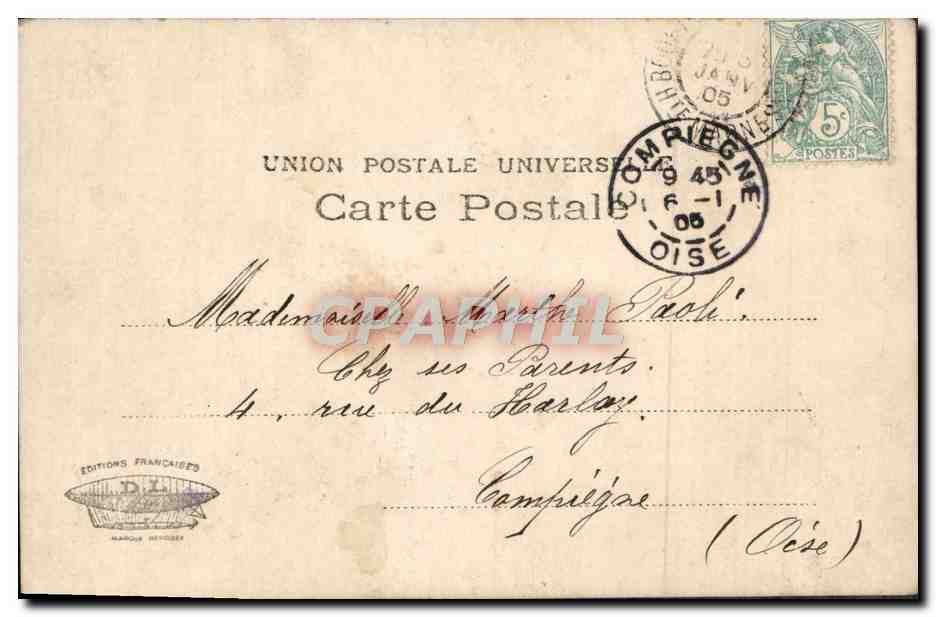 CPA Fantaisie Femmes  — Verso