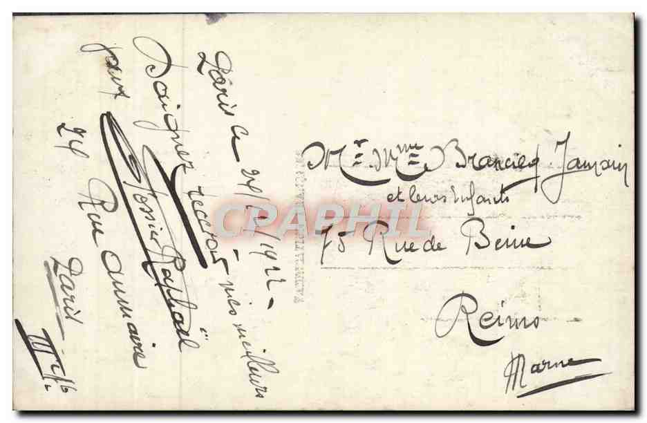 CPA Fantaisie Enfant — Rückseite