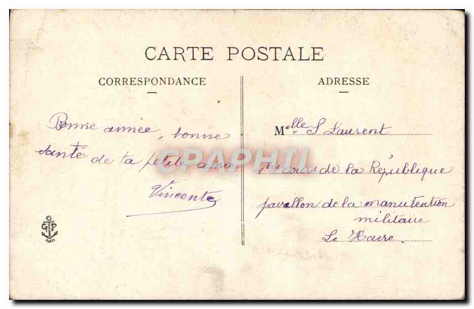 CPA Fantaisie Femme — Rückseite