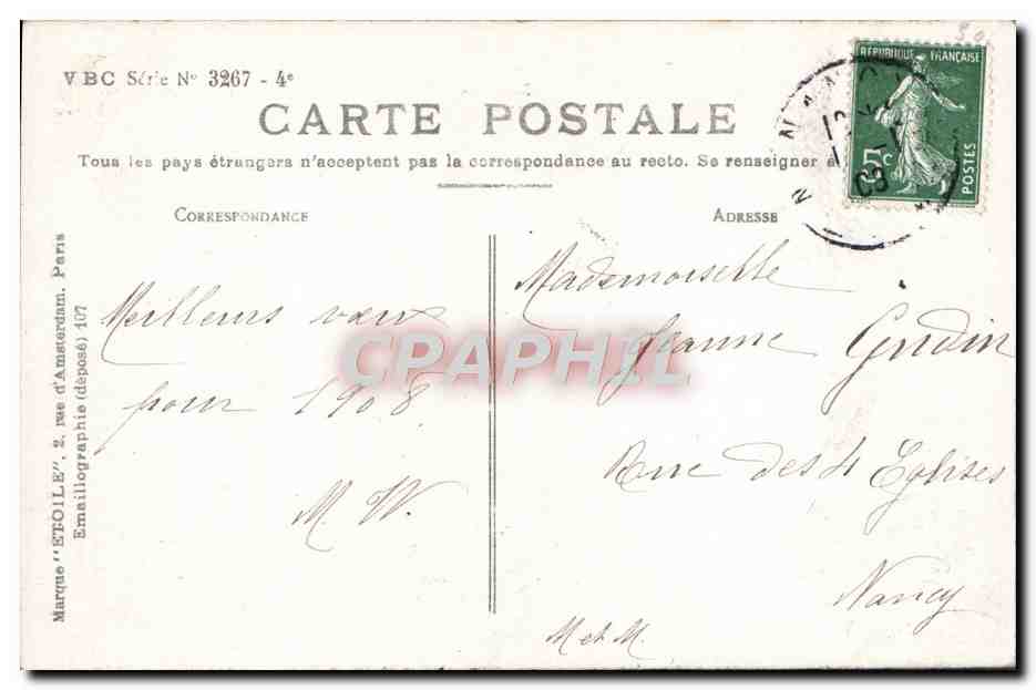 CPA Fantaisie Enfants — Rückseite