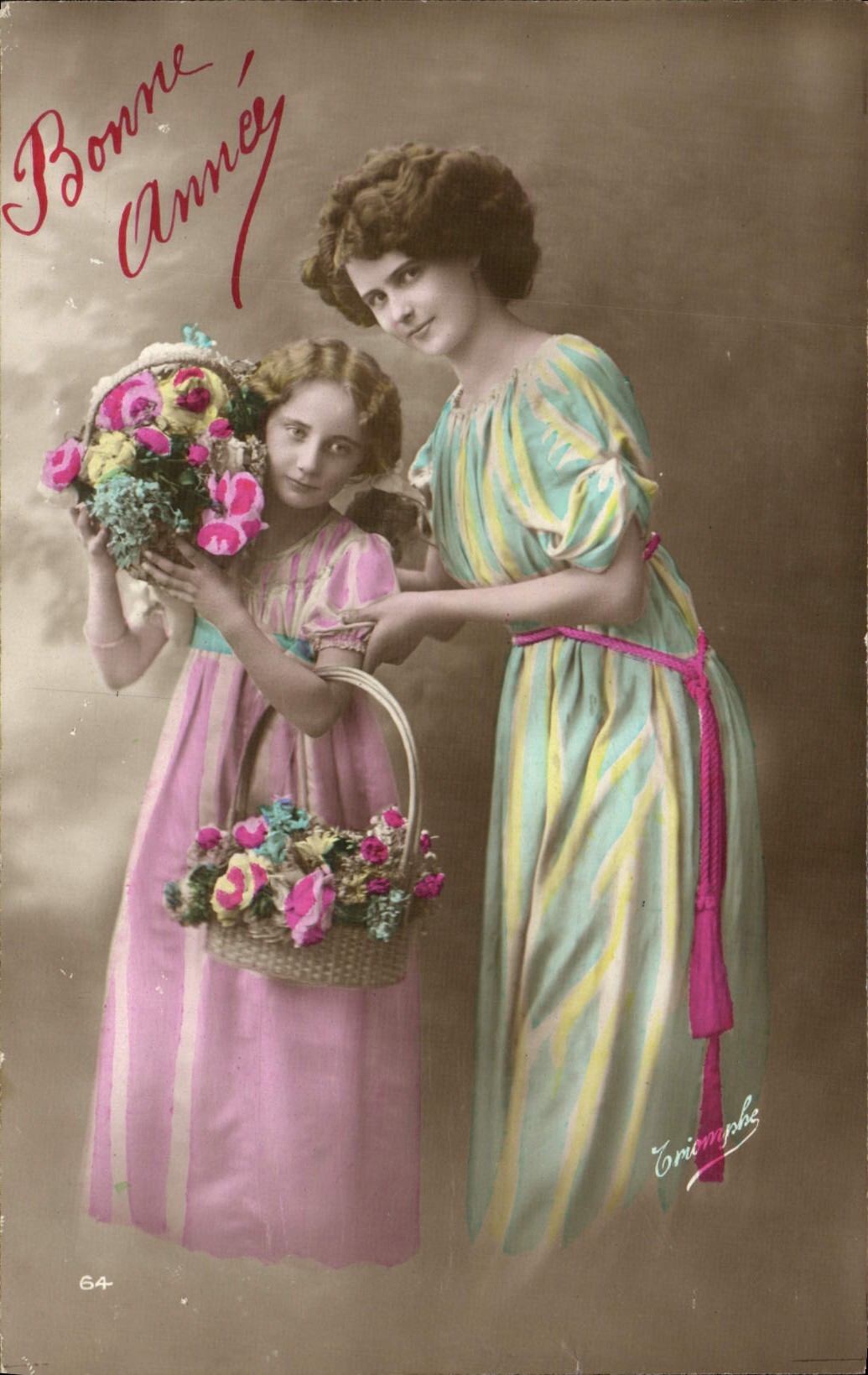 CPA Fantaisie Femme Enfant