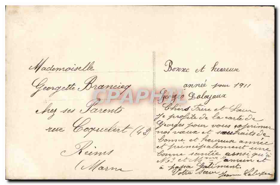 CPA Fantaisie Enfant — Rückseite