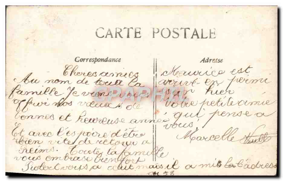 CPA Fantaisie Enfants Luge — Rückseite