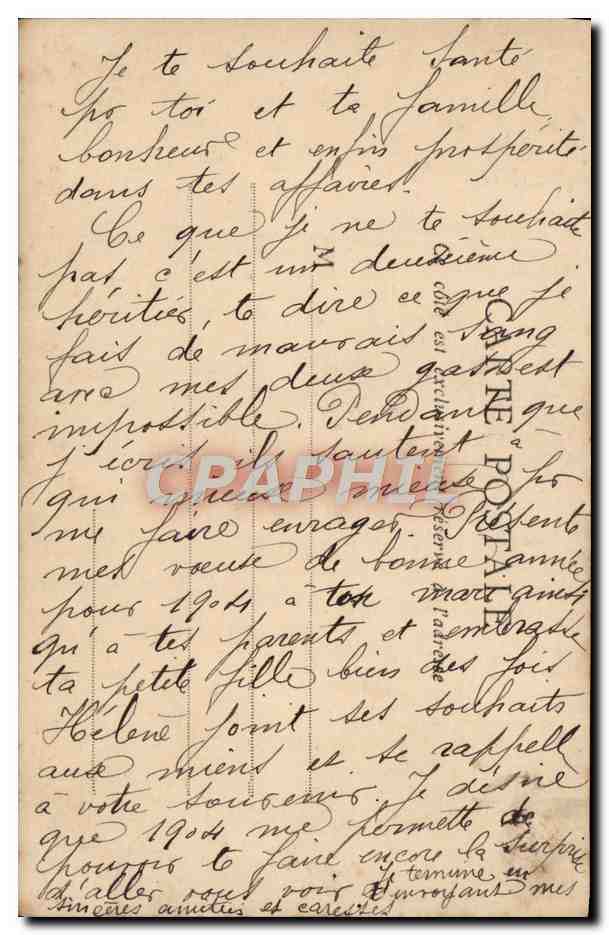 Jeune femme en robe rose — Souhaits sincères — B.N.R. n° 2398 — Rückseite