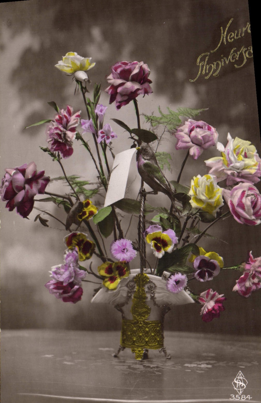 CPA Fantaisie Fleurs 