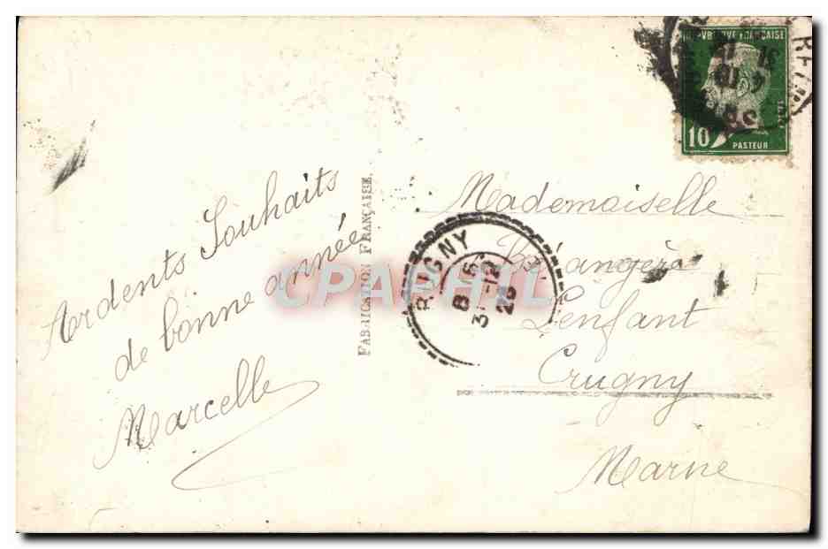 CPA Fantaisie Femme — Verso