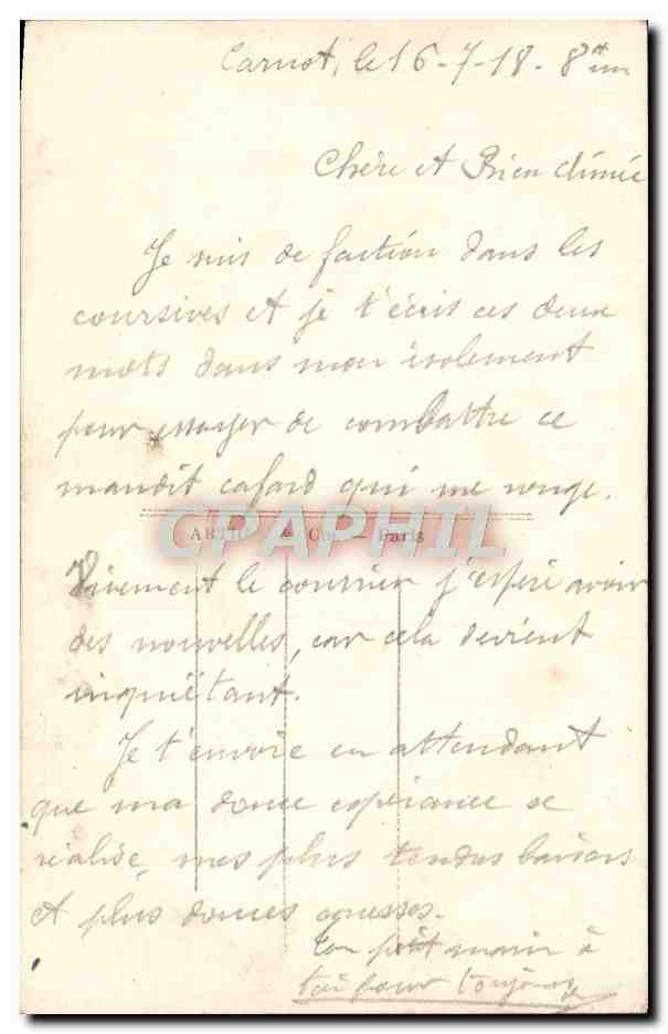 CPA Fantaisie Femme Marin — Verso