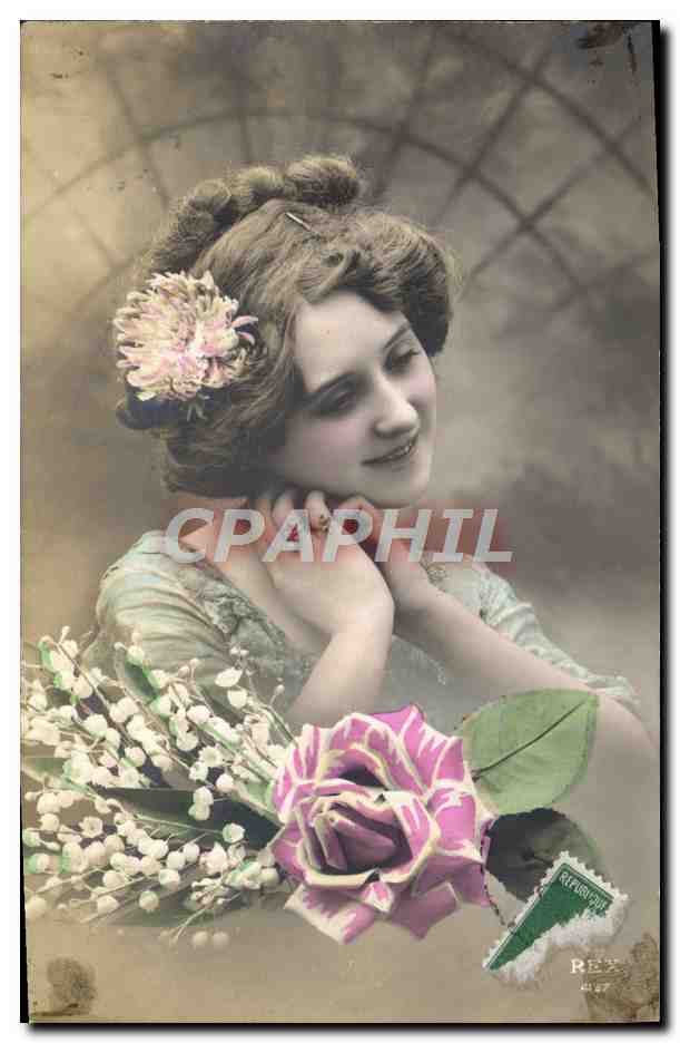 CPA Fantaisie Femme