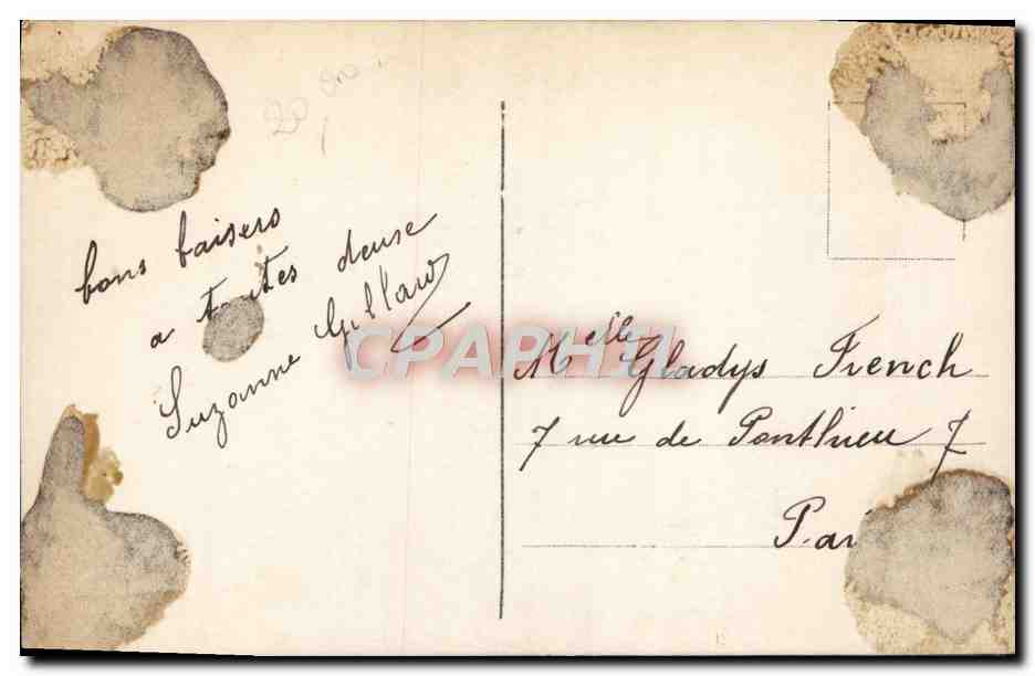 CPA Fantaisie Femme — Verso