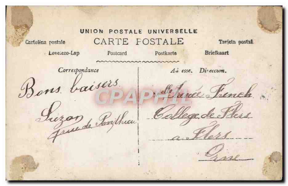CPA Fantaisie Enfant — Rückseite