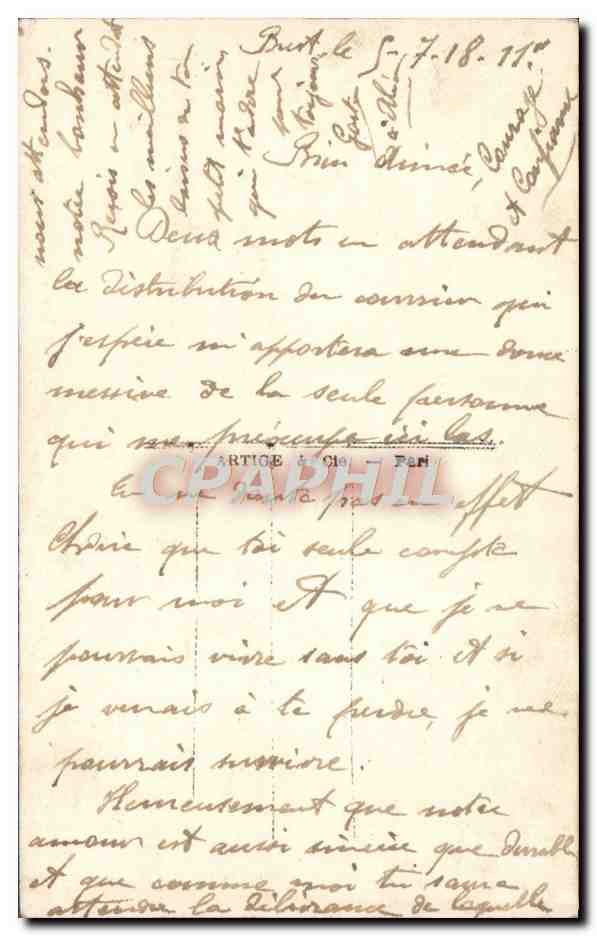 CPA Fantaisie Femme Marin Ancre de mer — Verso