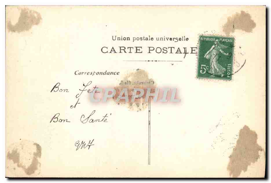 CPA Fantaisie Enfant — Rückseite
