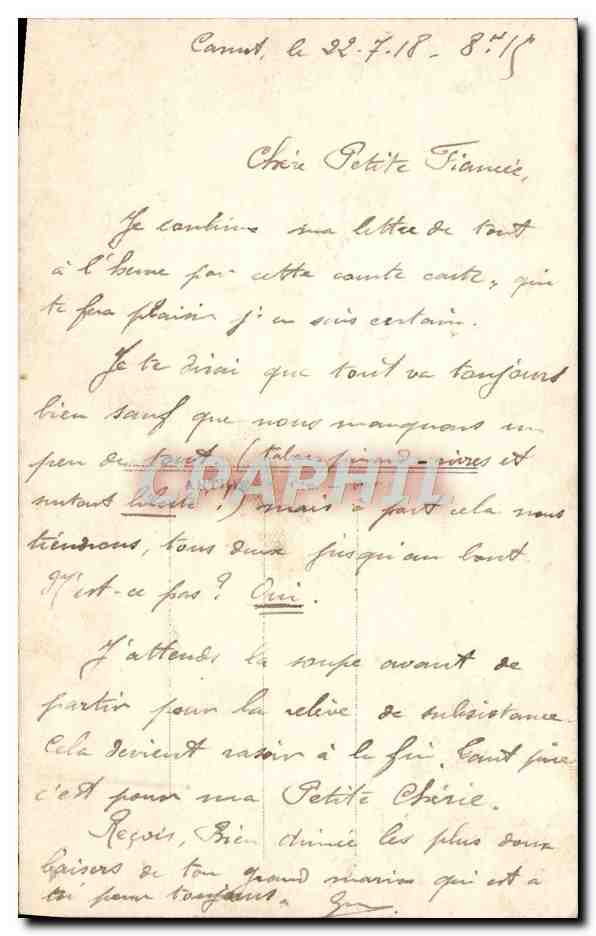 CPA Fantaisie Femme marin Colombes — Verso