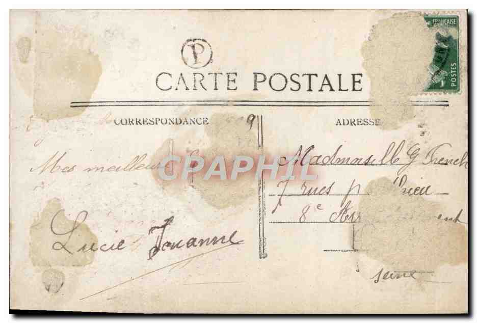 CPA Fantaisie Femme — Verso