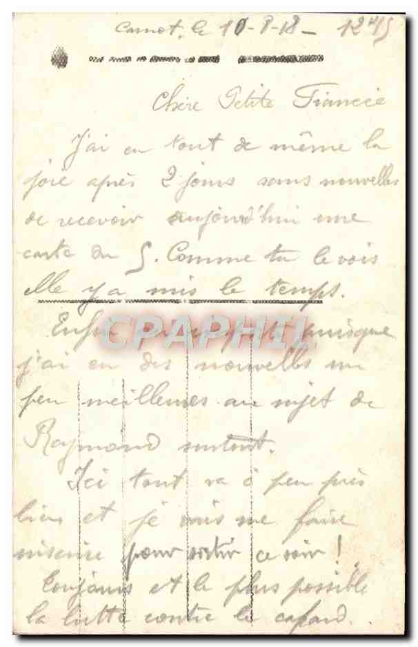 CPA Fantaisie Femme marin — Rückseite