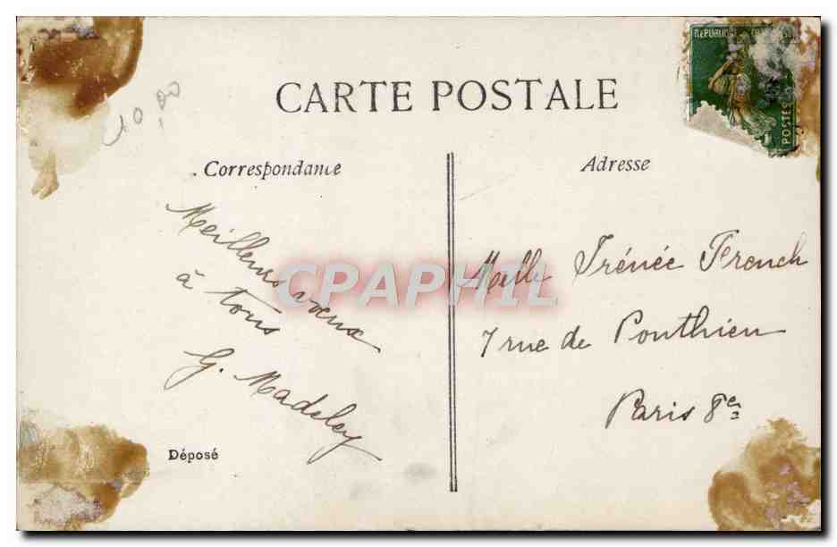 CPA Fantaisie Enfant — Verso