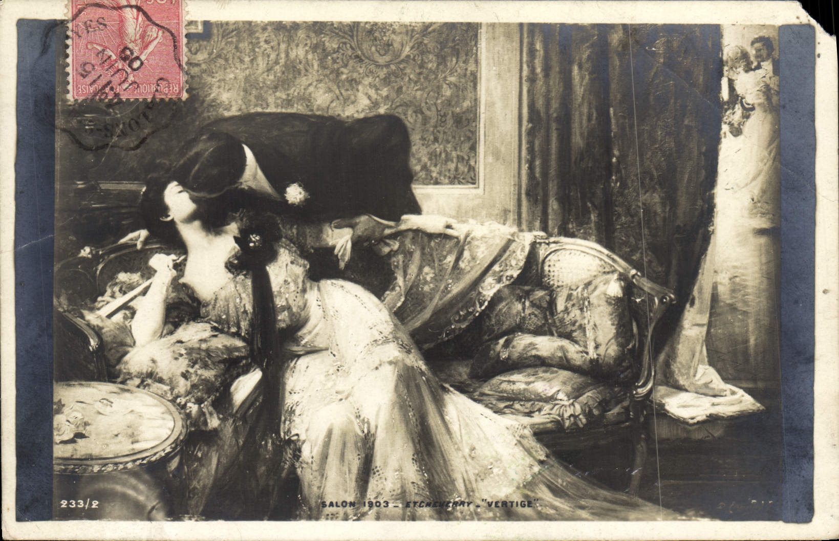 CPA Fantaisie Salon 1903 Etcheverry Vertige