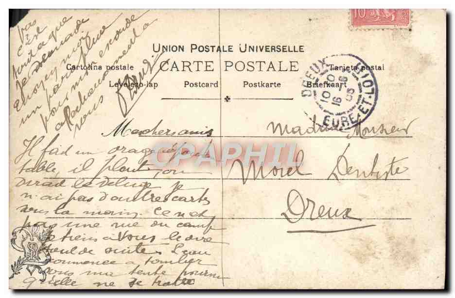 CPA Fantaisie Salon 1903 Etcheverry Vertige — Reverso