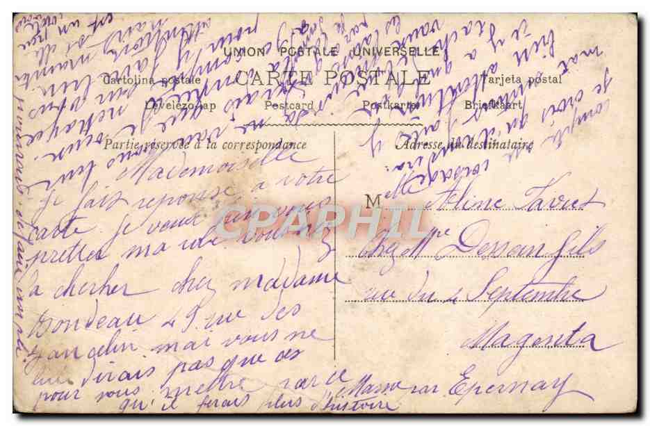 CPA Fantaisie Femme otero  — Rückseite