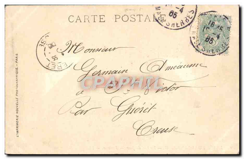 CPA Fantaisie Musee du Luxembourg La fin du jour Destrem — Rückseite